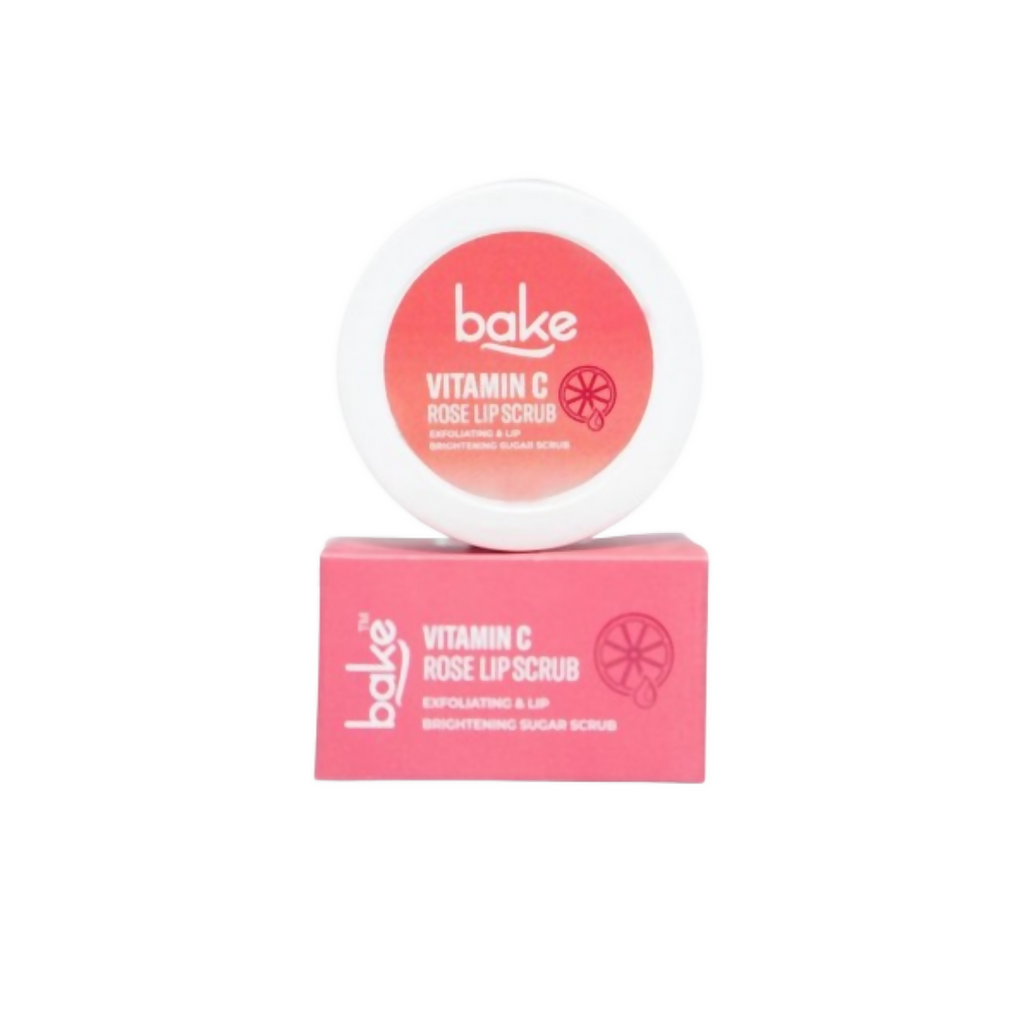 Bake Vitamin C Rose Lip Scrub For Dark Lips & Pigmentation | Grocsy