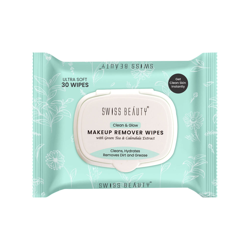 Swiss Beauty Clean And Glow Makeup Remover Wipes | Grocsy