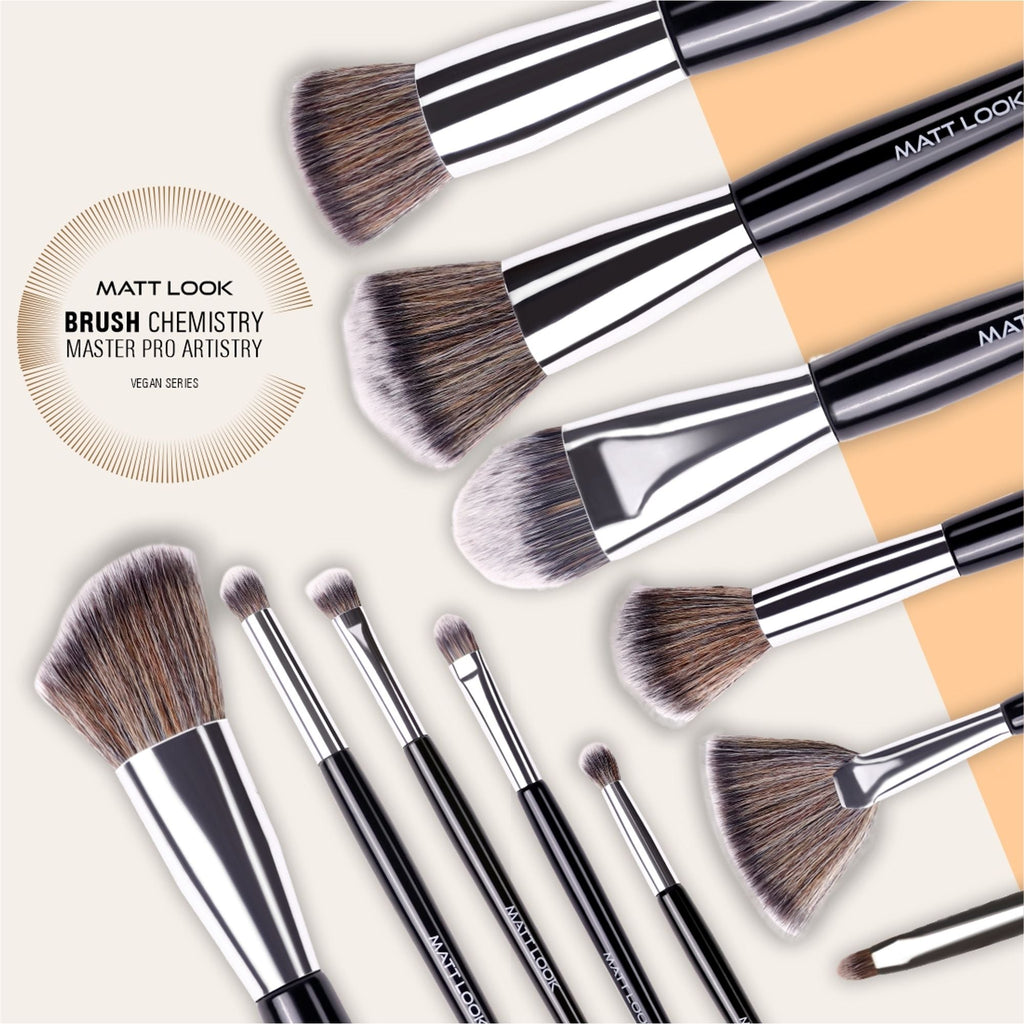 Matt Look Brush Chemistry Master Pro Artistry - Set of 12 | Grocsy