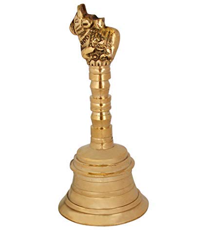 Uapan 5 Inch Brass Puja Nandi Bell | Grocsy