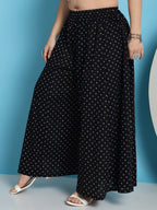 TAG 7 Floral Printed Flared Pure Cotton Palazzos | Grocsy