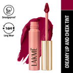 Lakme Double Duty Lip & Cheek Mousse Matte Lipstick - Rosy Plum | Grocsy