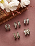 NVR Women's Set of 5 Silver-Plated German Silver Toe Ring | Grocsy