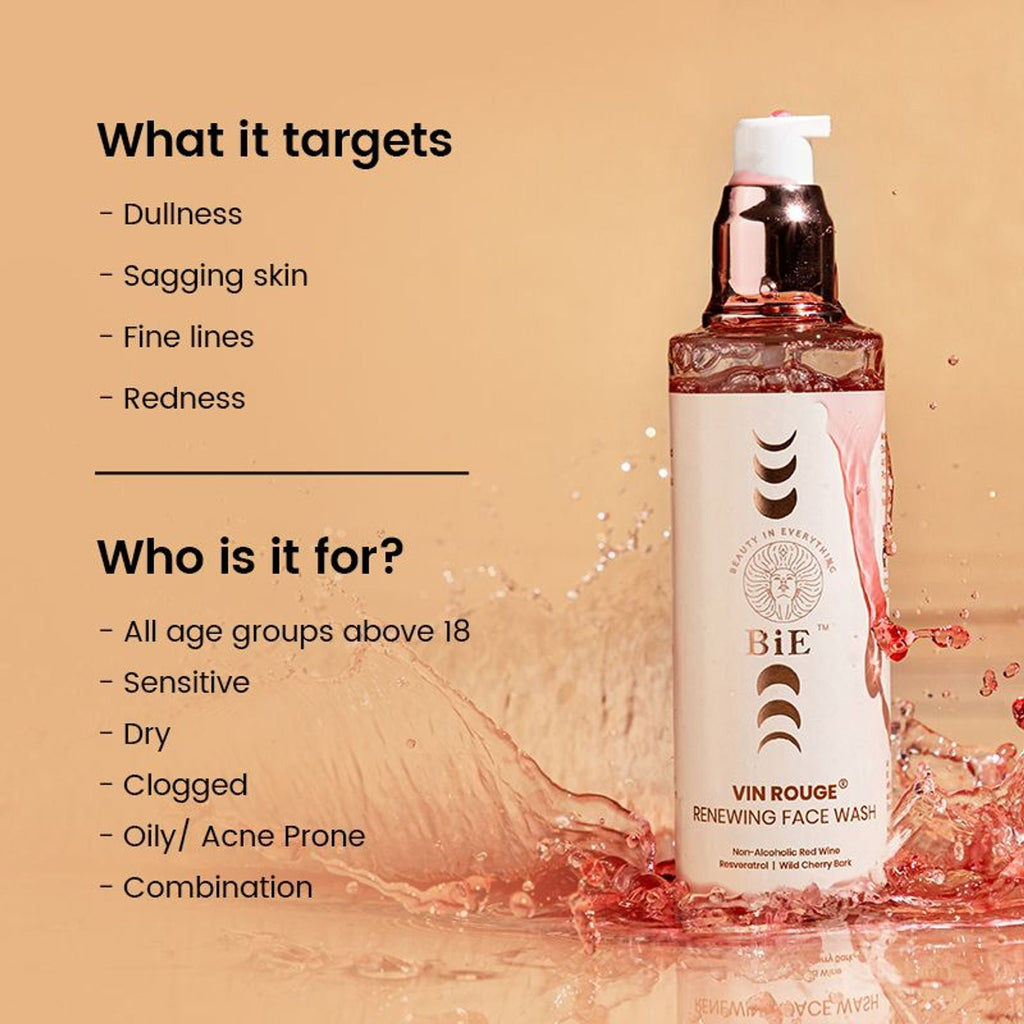BiE Vin Rouge- Renewing Face Wash | Grocsy
