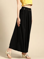 TAG 7 Women Flared Ethnic Palazzos | Grocsy