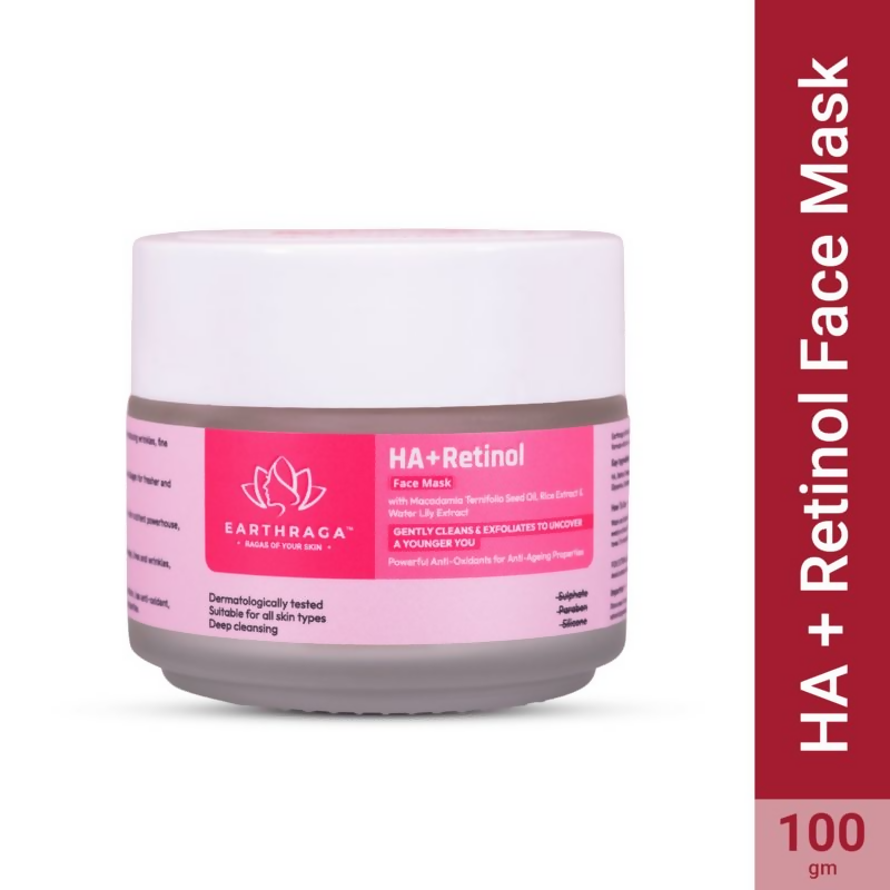 Earthraga HA + Retinol Face Mask | Grocsy