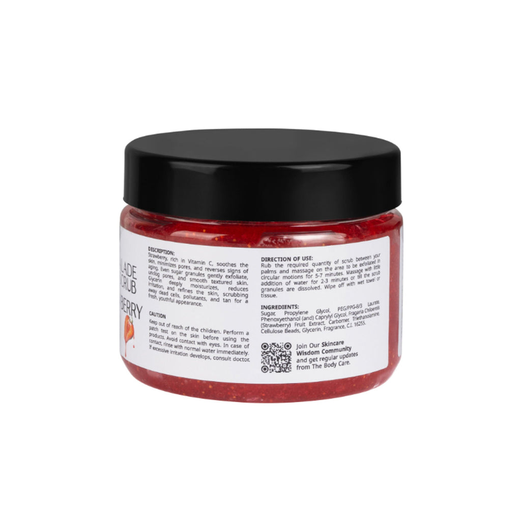 The Body Care Strawberry Marmalade Sugar Scrub | Grocsy