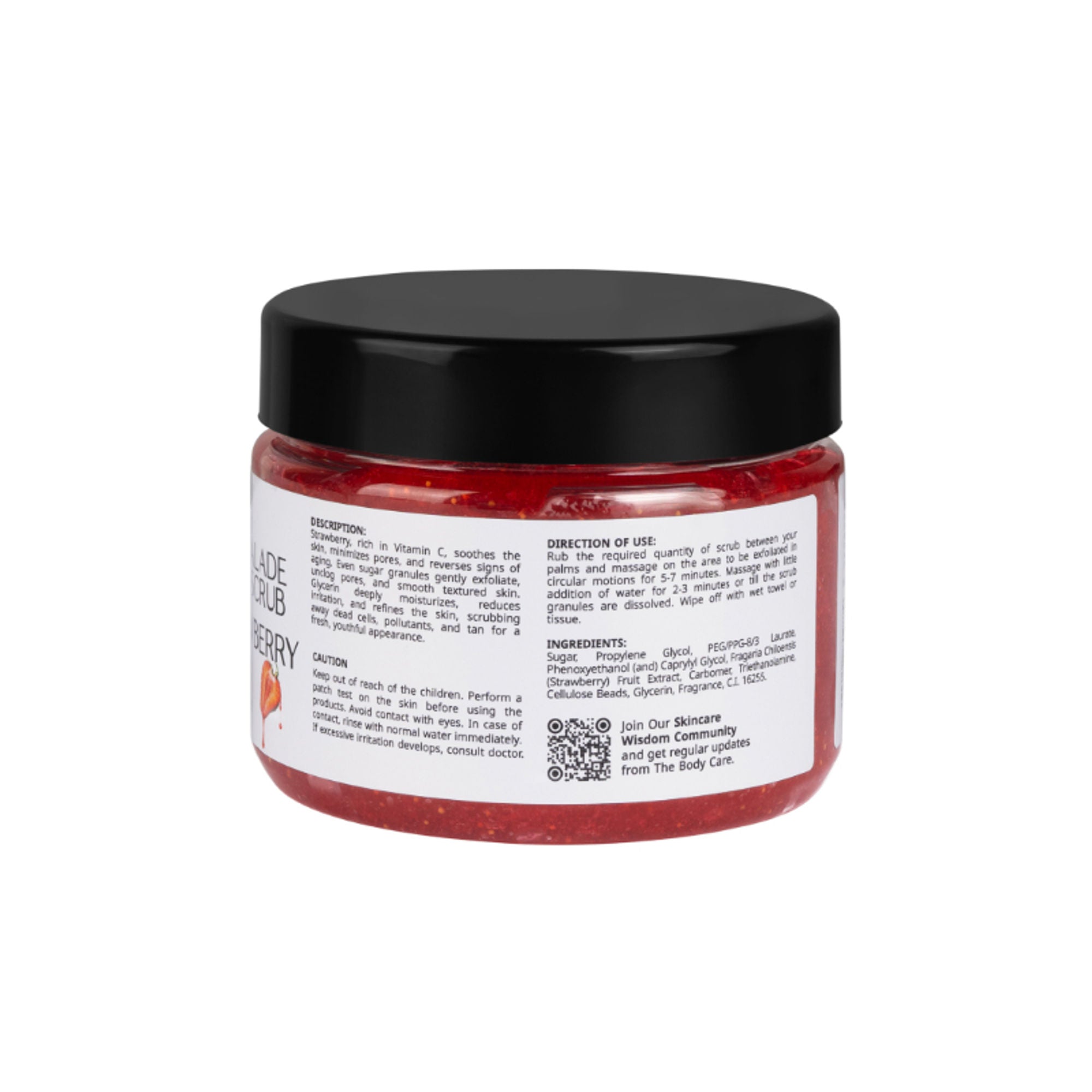 The Body Care Strawberry Marmalade Sugar Scrub | Grocsy