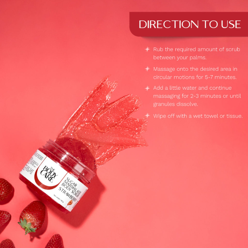 The Body Care Strawberry Marmalade Sugar Scrub | Grocsy
