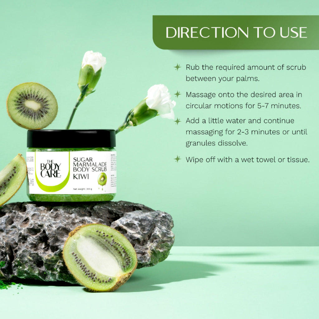 The Body Care Kiwi Marmalade Sugar Body Scrub | Grocsy