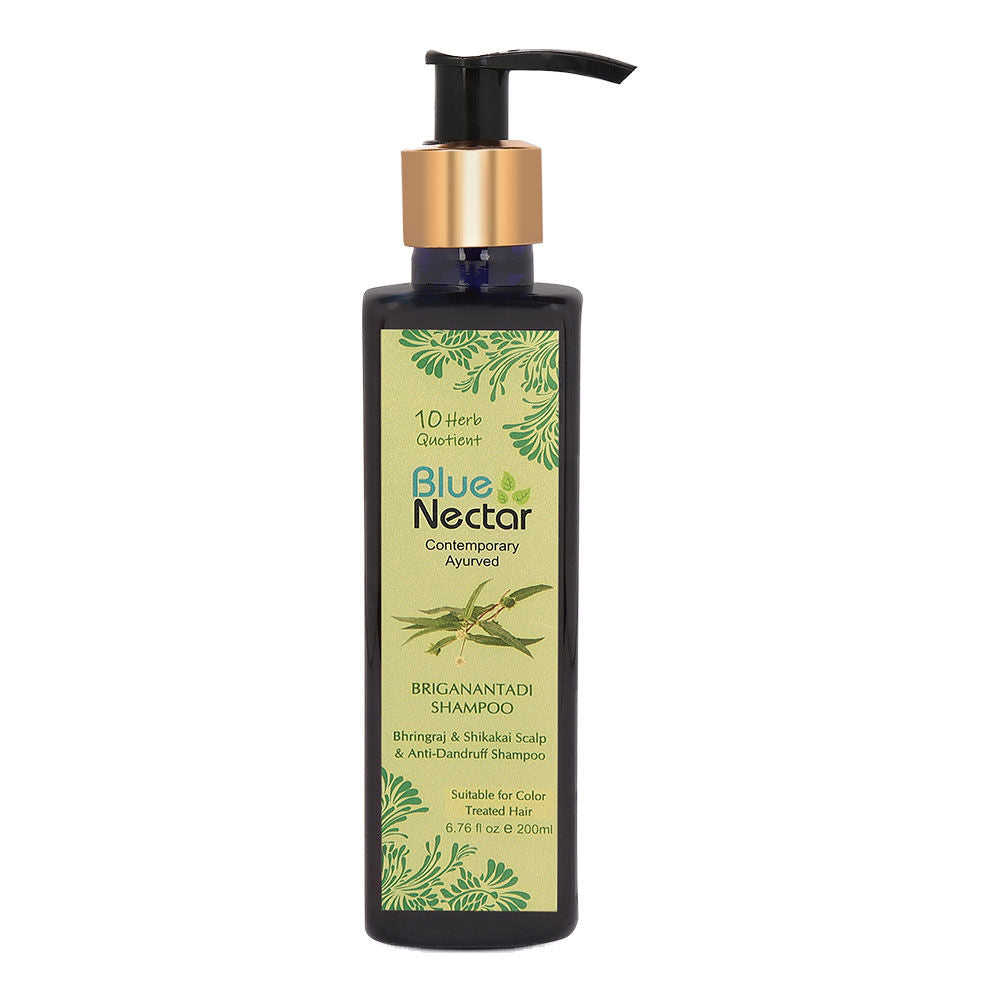 Blue Nectar Briganantadi Shampoo with Bhringraj & Shikakai Scalp & Anti Dandruff | Grocsy