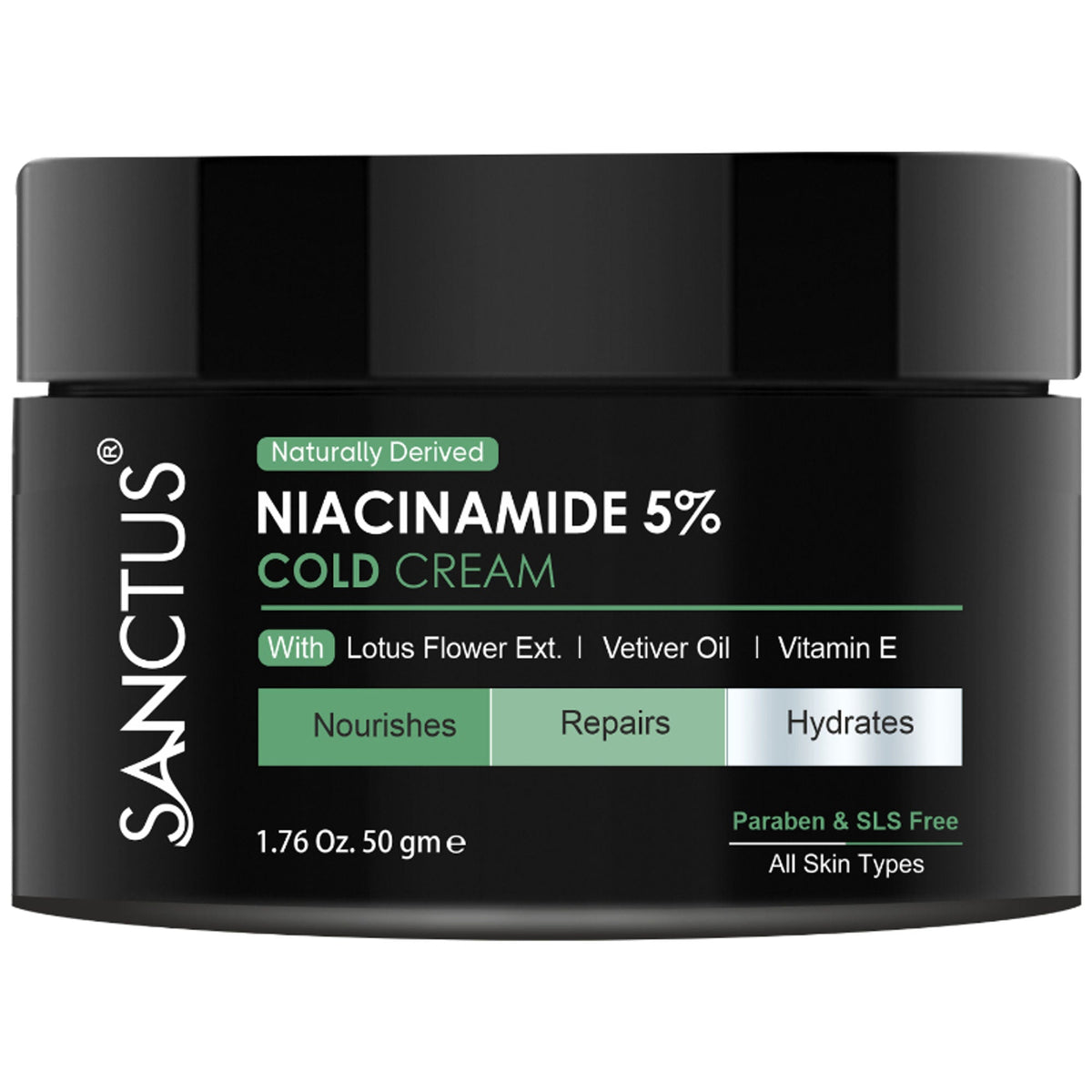 SANCTUS Moisturizing 5% Niacinamide Cold Cream | Grocsy
