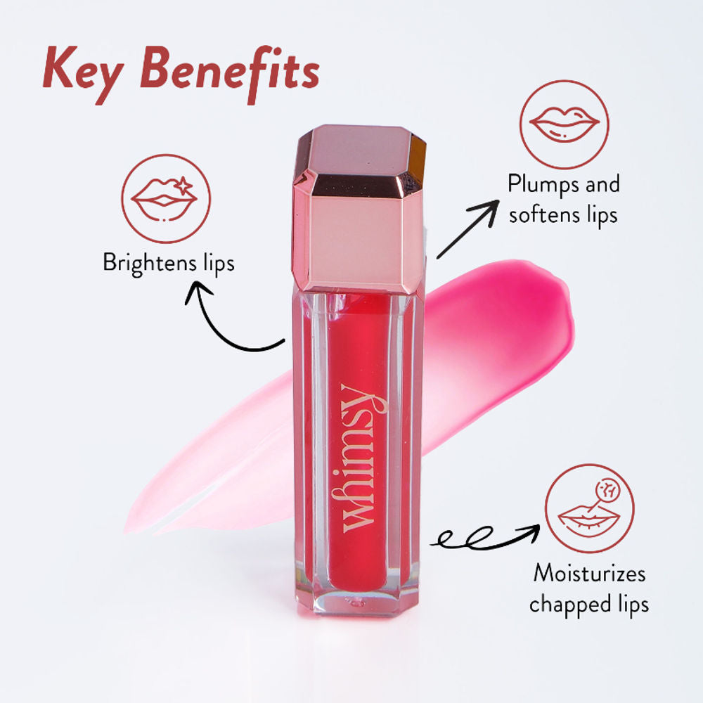 Whimsy Beauty Safe & Organic Non-Sticky Lip Gloss For Teen And Preteen Girls (Baby Pink) | Grocsy