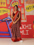 Tikhi Imli Ethnic Motifs Printed Cotton Ready to Wear Saree | Grocsy