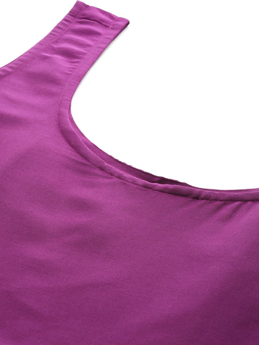 Ahalyaa Women's Traditional wear Ethnic Dress - Purple | Grocsy