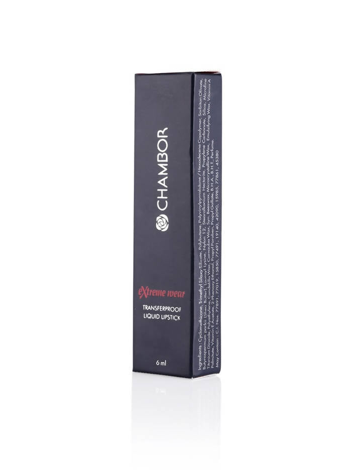 Chambor Fiery Red Extreme Wear Transferproof Liquid Lipstick | Grocsy