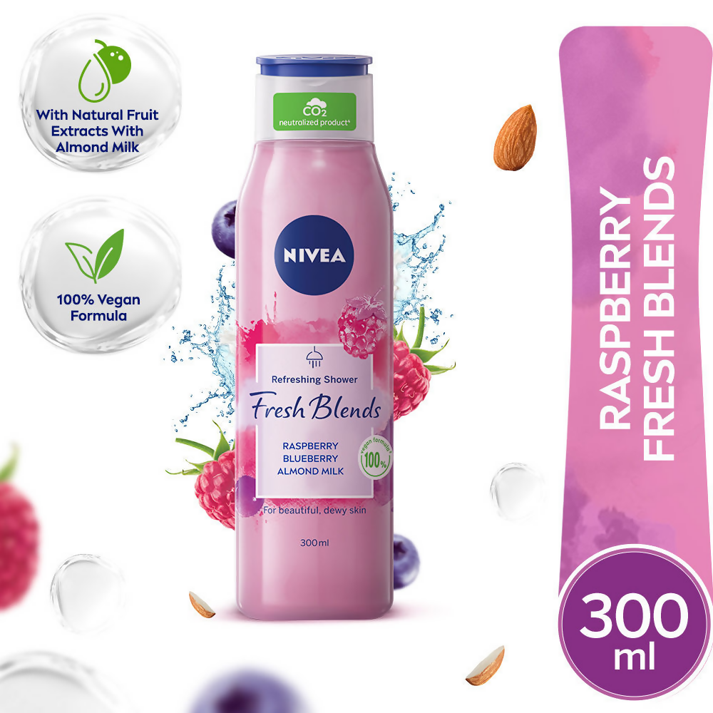 Nivea Fresh Blends Raspberry Body Wash | Grocsy
