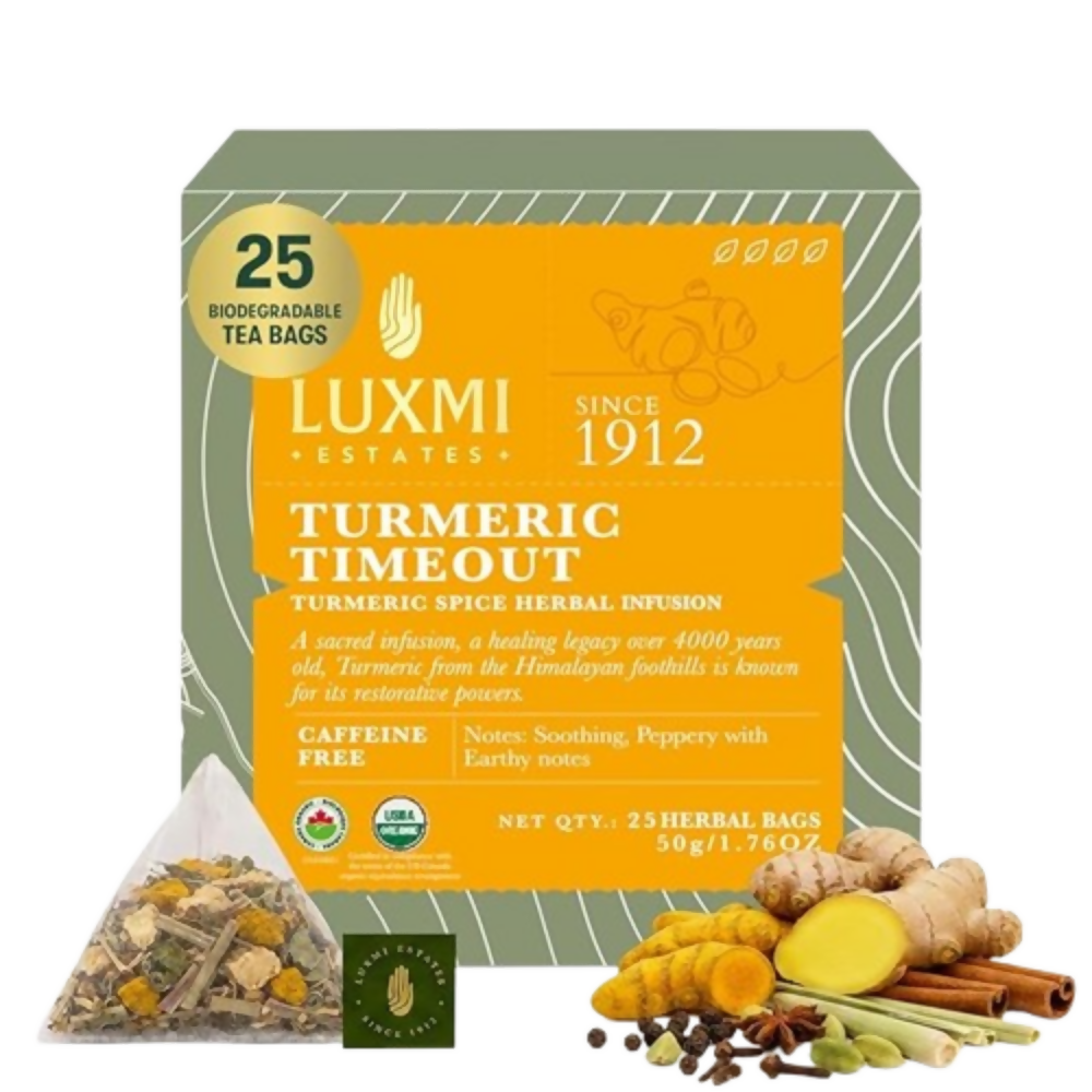 Luxmi Estates Turmeric Time-Out Herbal Loose Infusion | Grocsy