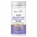 She Essentials Brazilian Purple Clay Mask For Brightening Skin | Grocsy
