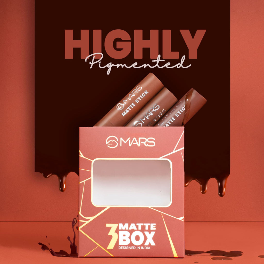 MARS Cosmetics Matte Lipsticks Box - 03 Plums | Grocsy