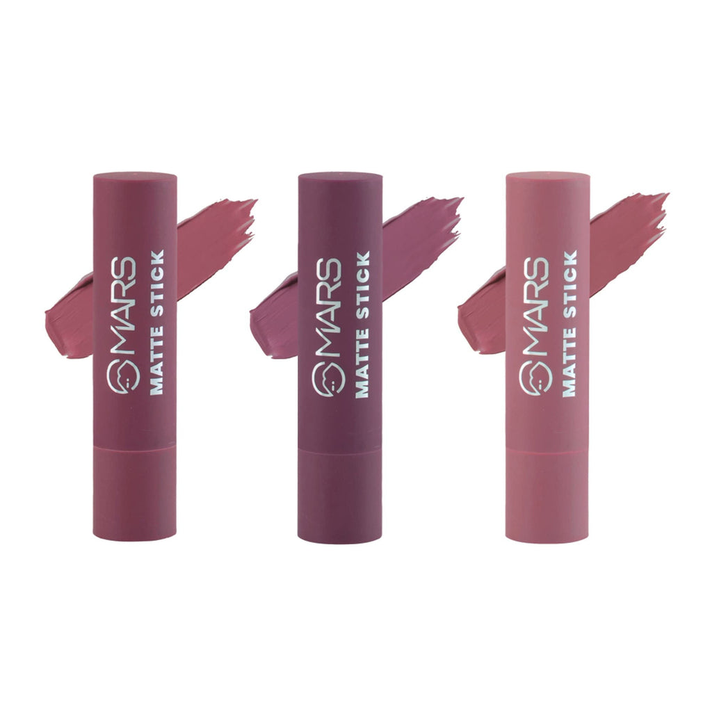 MARS Cosmetics Matte Lipsticks Box - 03 Plums | Grocsy