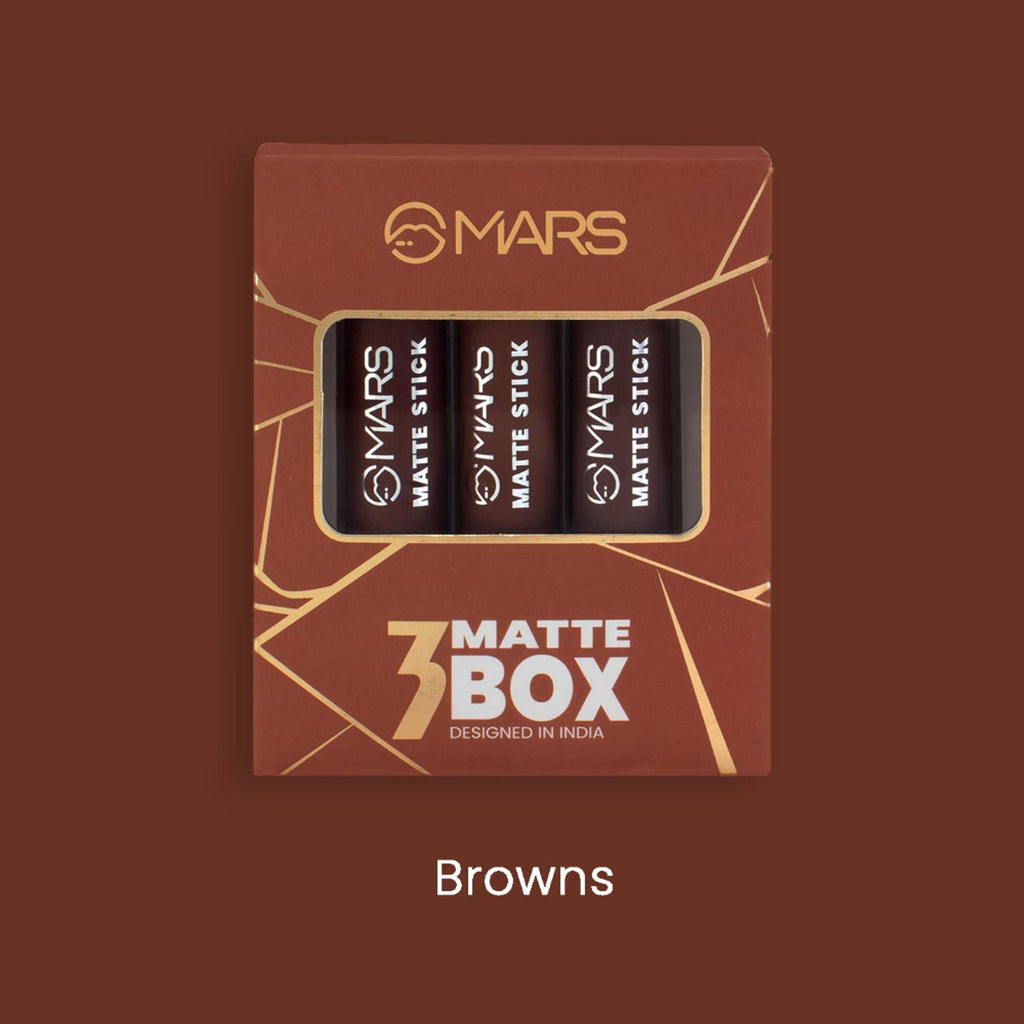 MARS Cosmetics Matte Lipsticks Box - 04 Browns | Grocsy
