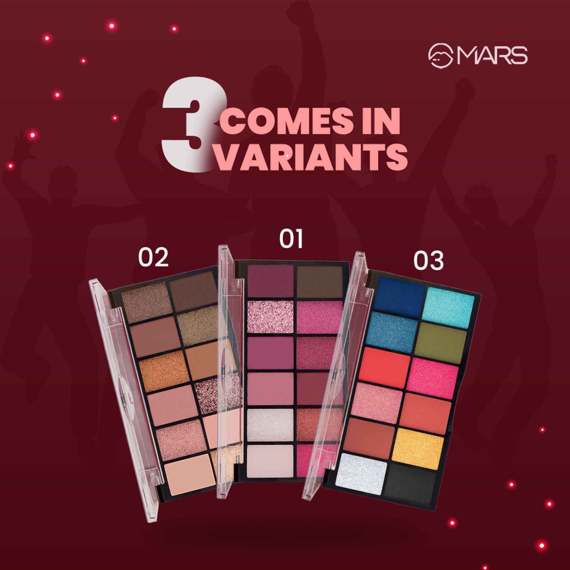 MARS Cosmetics Dance Of Joy Eyeshadow Palette - Shade 01 | Grocsy
