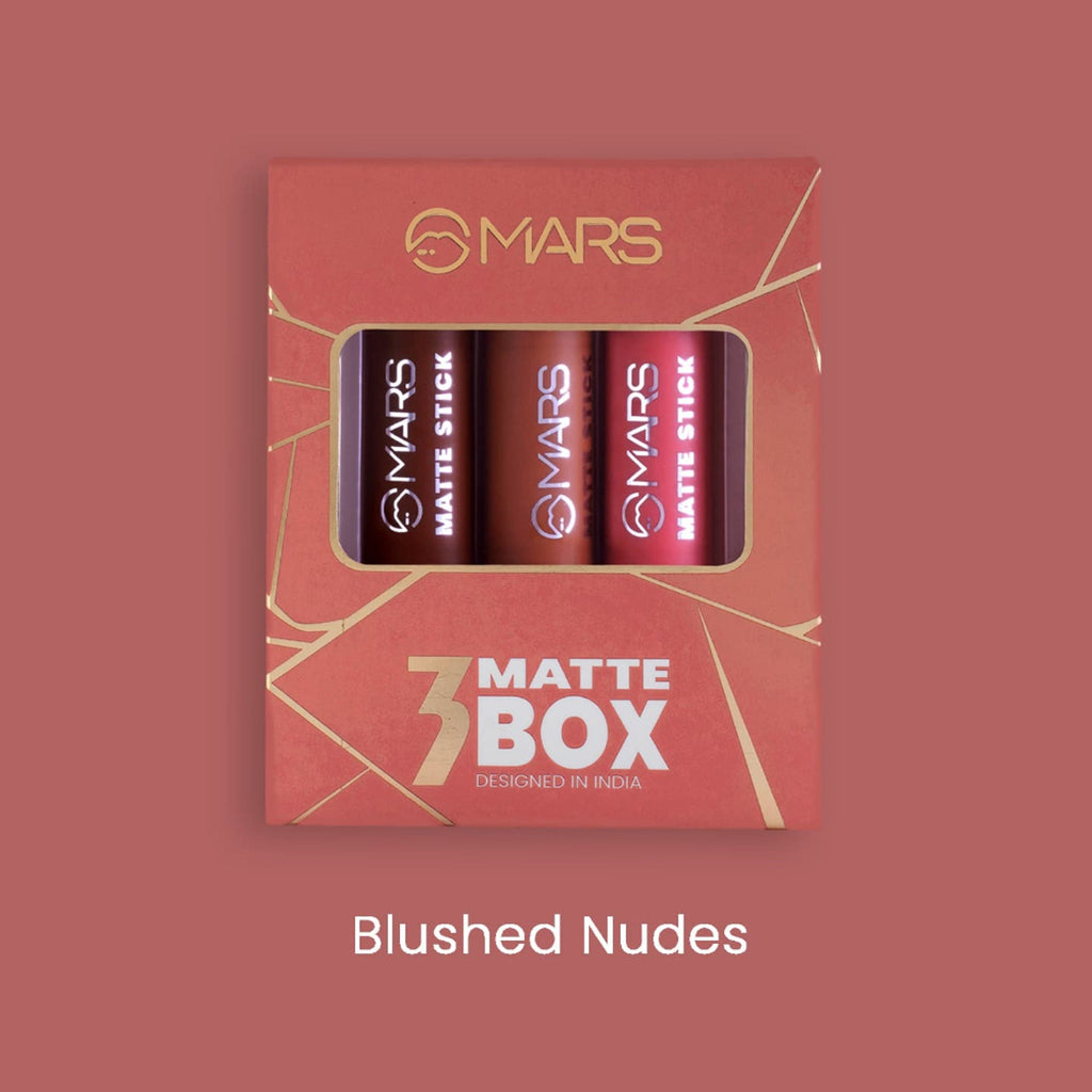 MARS Cosmetics Matte Lipsticks Box - Blushes Nudes | Grocsy