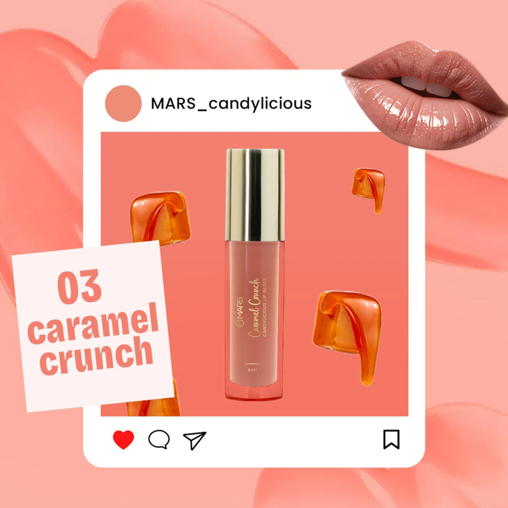 MARS Cosmetics Candylicious Colored Lip Gloss - Caramel Crunch | Grocsy