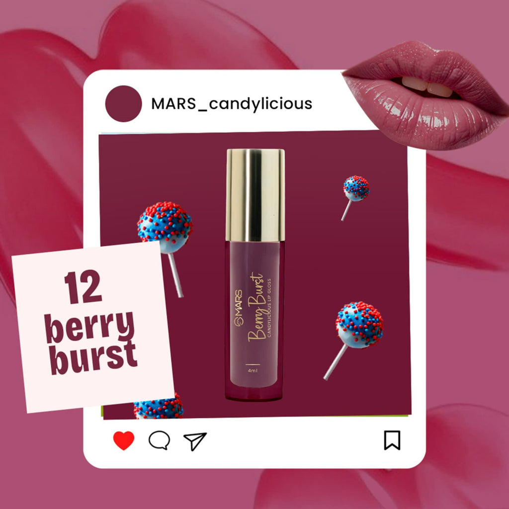 MARS Cosmetics Candylicious Colored Lip Gloss - Berry Burst | Grocsy