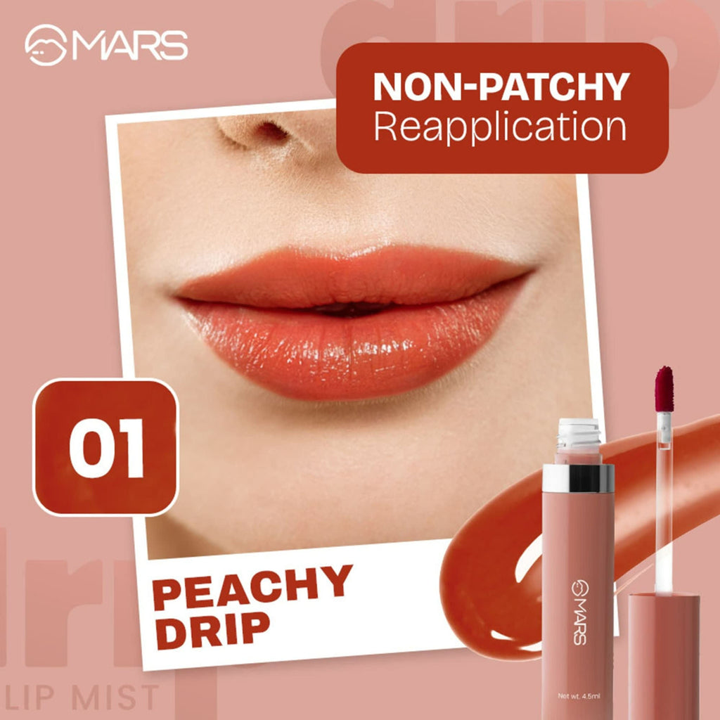 MARS Cosmetics Drip Lip Mist - 01 Peachy Drip | Grocsy