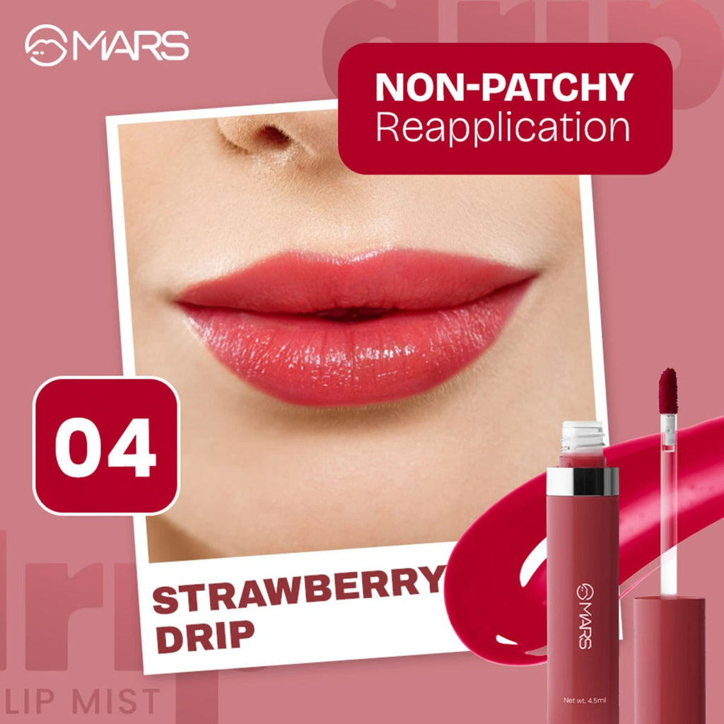 MARS Cosmetics Drip Lip Mist - 04 Strawberry Drip | Grocsy