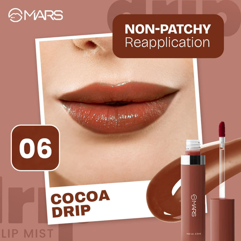 MARS Cosmetics Drip Lip Mist - 06 Cocoa Drip | Grocsy