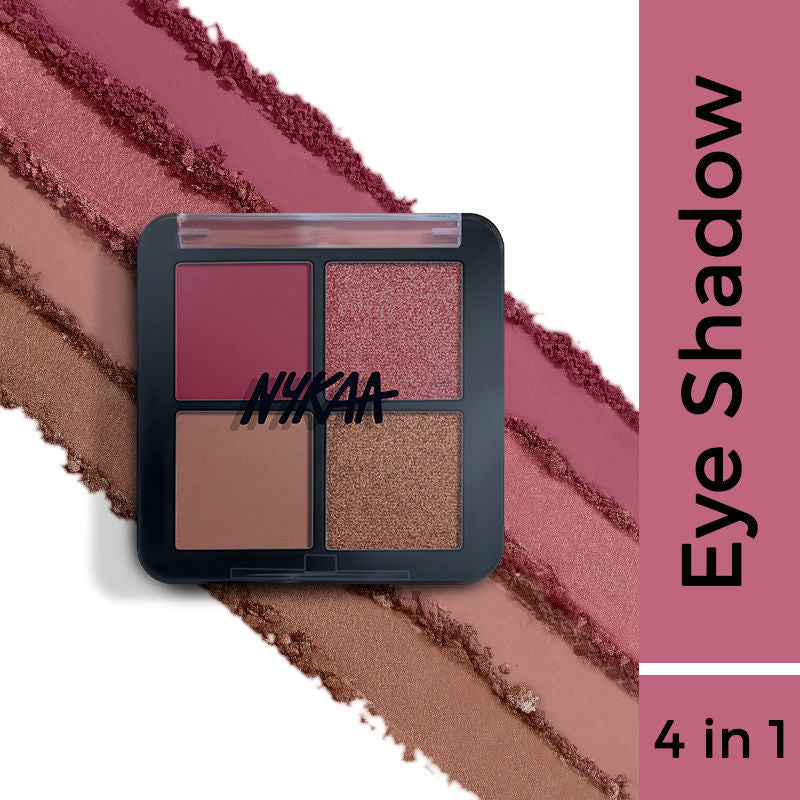 Nykaa Cosmetics Eyes On Me! 4 In 1 Quad Eyeshadow Palette | Grocsy