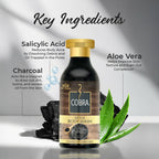 ST.JOHN Cobra Activated Charcoal Enriched Body Wash for Deep Cleansing, Detox & Refreshing Fragrance For All Skin Types | Grocsy