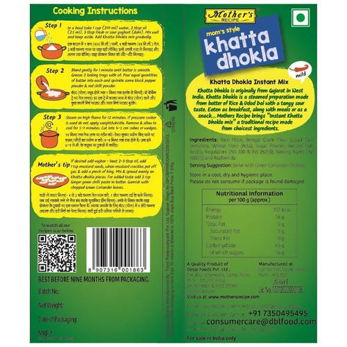 Mother's Recipe Mom's Style Khatta Dhokla Instant Mix | Grocsy