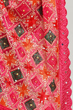 Joban Fashion Multi Color Cotton Embroidery Work Phulkari Dupatta | Grocsy
