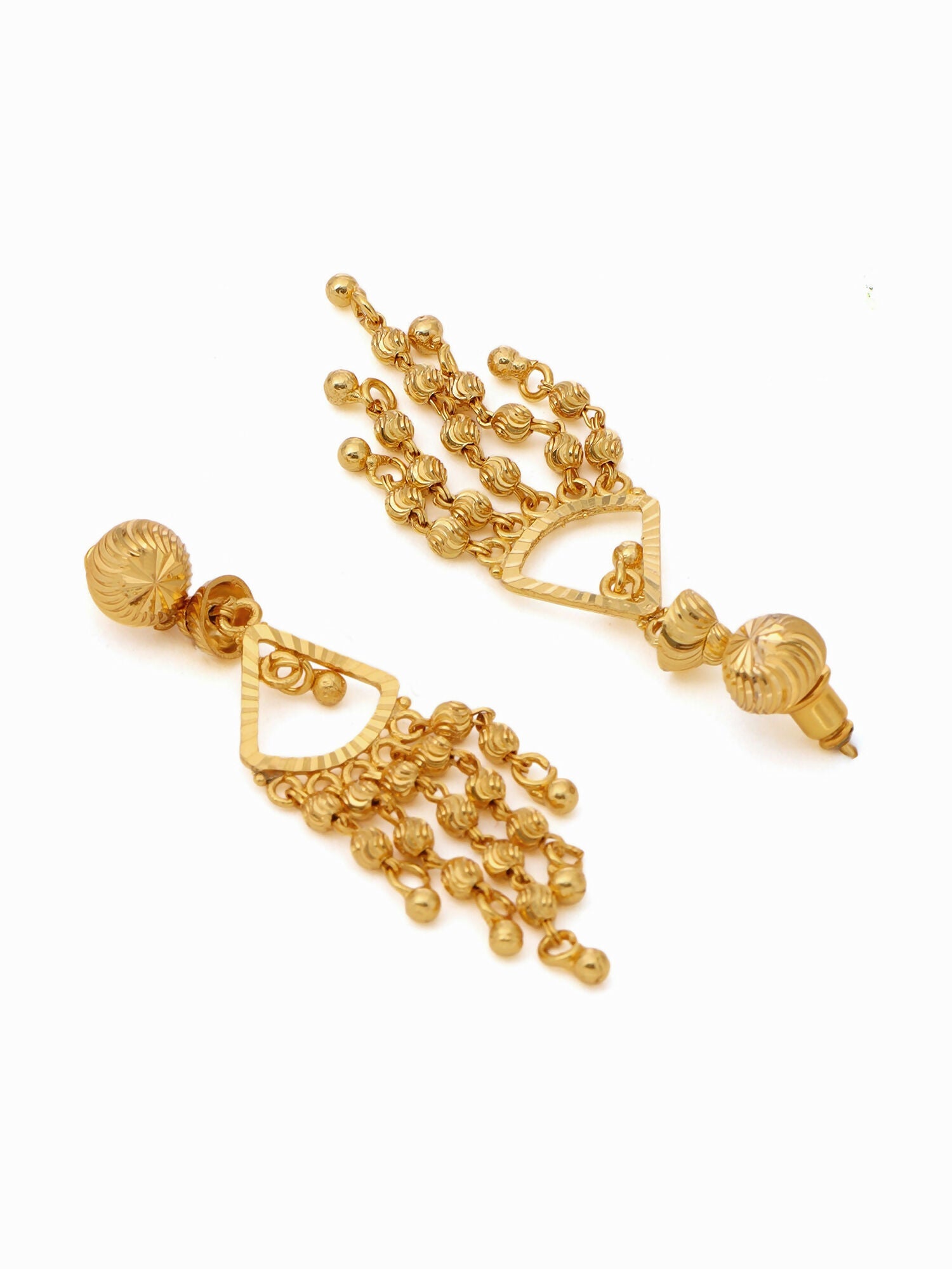 Ruby Raang Gold Dangler Earrings | Grocsy