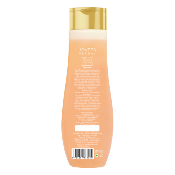 Jovees Apple Cider Vinegar & Ylang Ylang Hair Regrowth Shampoo | Grocsy