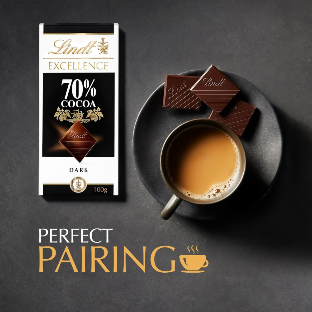 Lindt Excellence 70% Cocoa Dark Chocolate | Grocsy