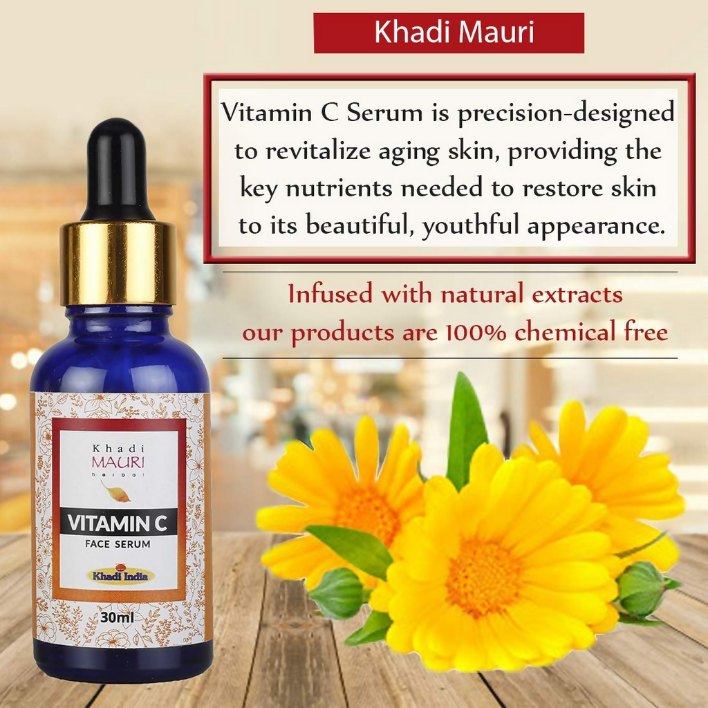 Khadi Mauri Herbal Vitamin C Face Serum | Grocsy