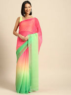 Ahalyaa Women's Traditional wear Saree - Pink | Grocsy
