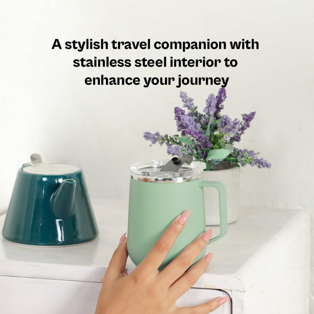 Udyan Tea Stainless Steel Insulated Mug - Mint Green | Grocsy