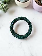 Inhanns Unisex Crystal Bloom – Adjustable Crystal Bead Bracelets - Green | Grocsy