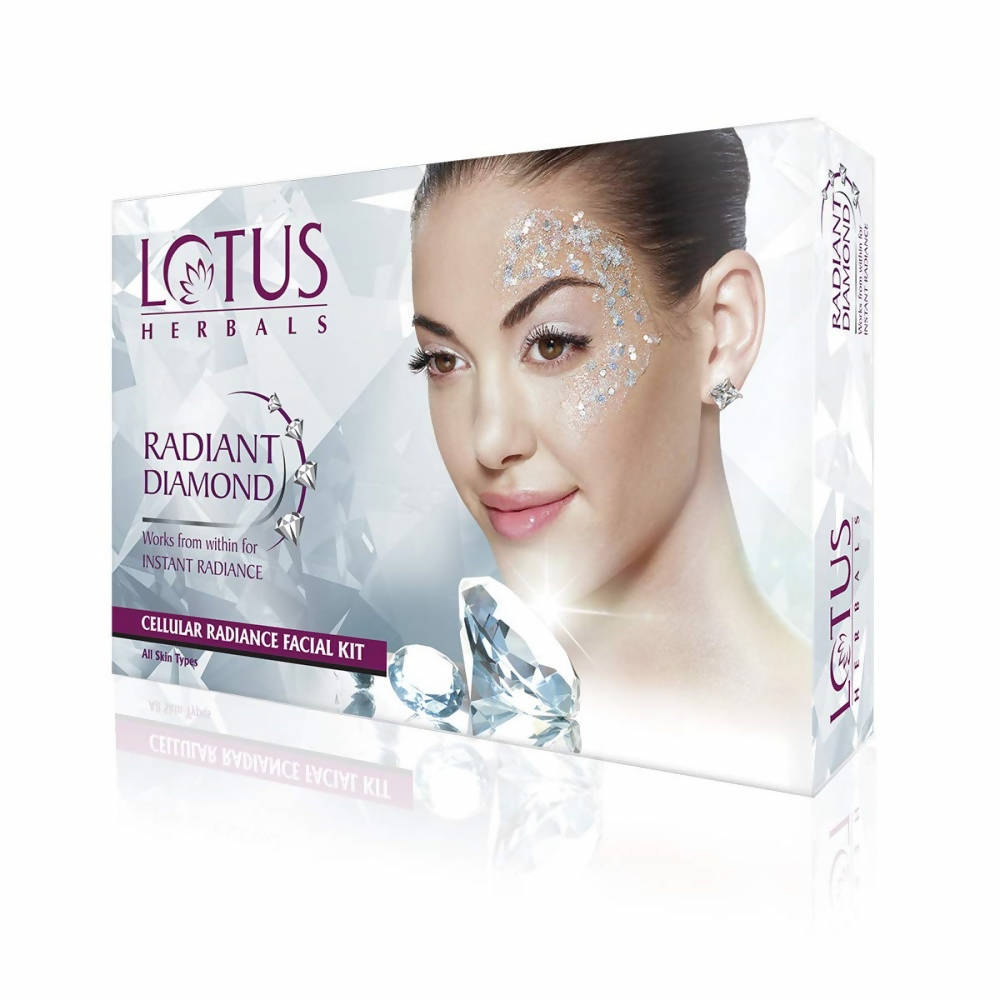 Lotus Herbals Radiant Diamond Facial Kit For Instant Radiance | Grocsy