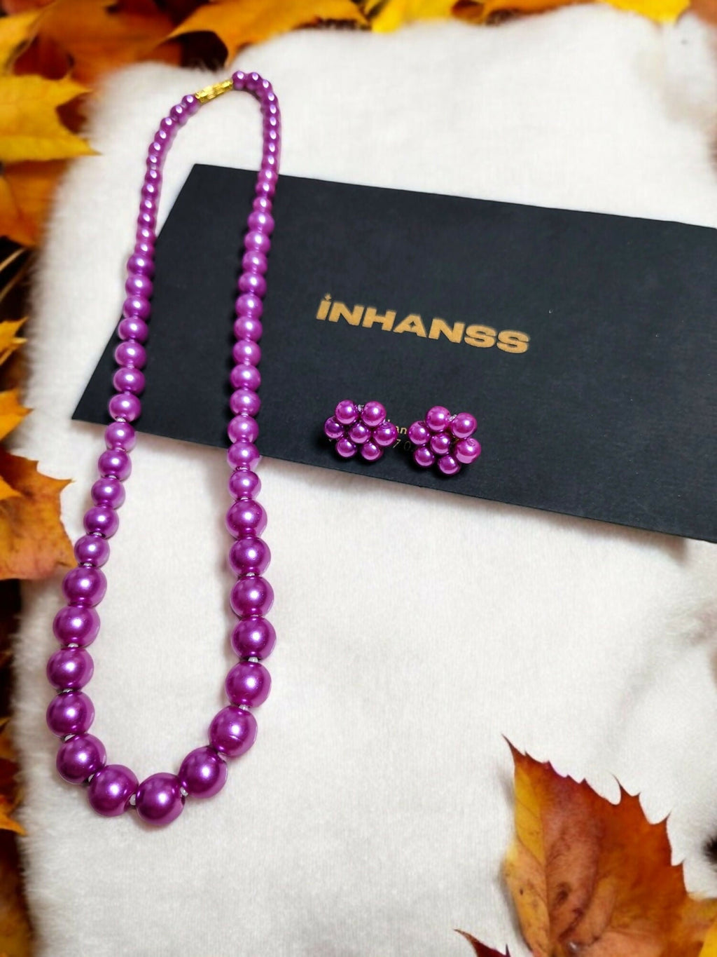 Inhanns Spectrum Everyday Pearl Sets - Single Strand - Mauve | Grocsy