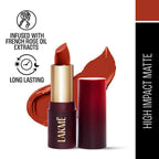 Lakme Forever Matte Lipstick, Made With French Rose Oil Extracts - Red Orchid | Grocsy