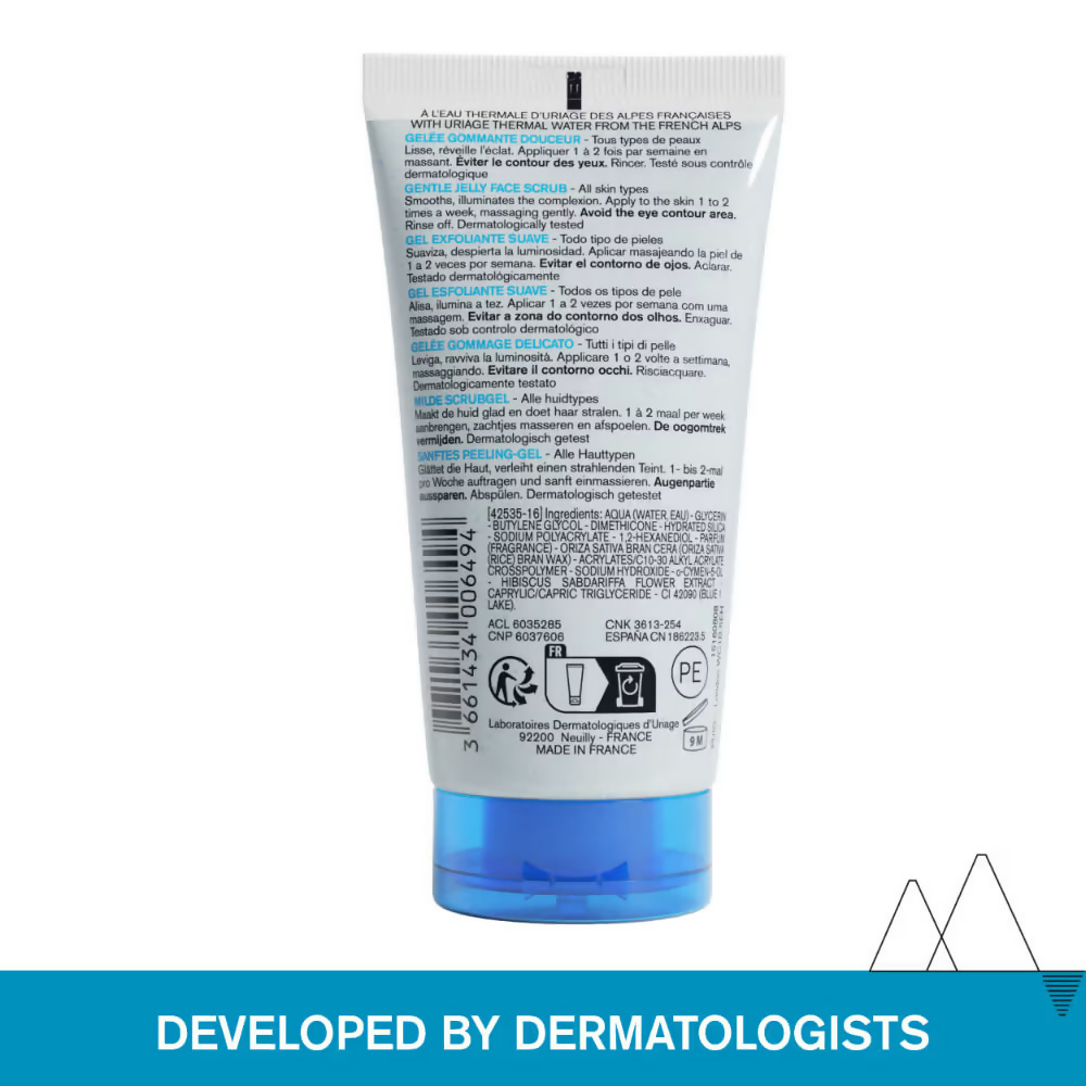 Uriage Daily Facial Scrub With Silica Microbeads | Grocsy