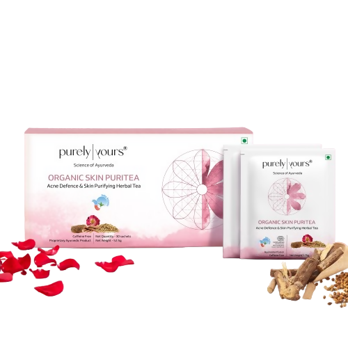 Purely Yours Organic Skin Puritea Herbal Tea for Acne Defence & Skin Purifying | Grocsy