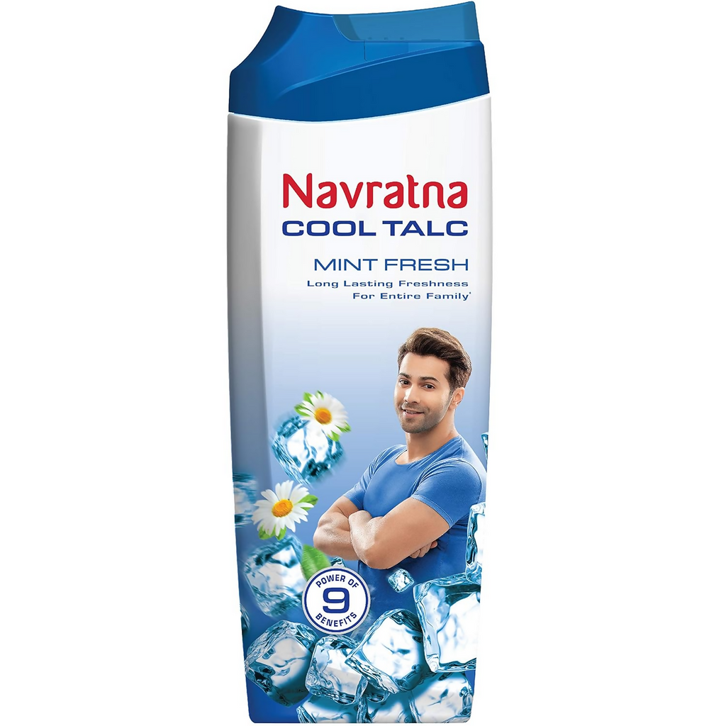 Navratna Cool Mint Fresh Talc | Grocsy